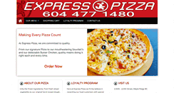 Desktop Screenshot of expresspizza.ca